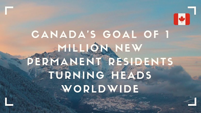 Canada’s goal of 1 million new permanent residents