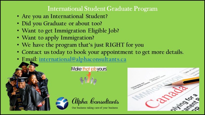 International Student Graduate Program