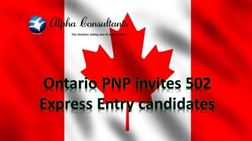 Ontario PNP invites 502 Express Entry candidates